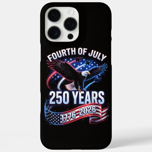アメリカ独立250周年 1776-2026 アメリカ愛国 Case-Mate iPhoneケース (裏面)