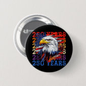 アメリカ独立250周年 1776 2026 アメリカ生誕250周年 缶バッジ (正面&裏面)