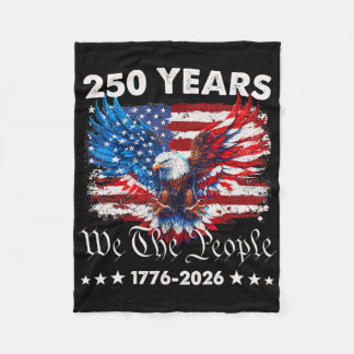 アメリカ独立250周年 1776 2026 アメリカ生誕250周年 4t フリースブランケット