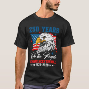 アメリカ独立250周年 1776 2026 イーグル 誕生日おめでとう Tシャツ