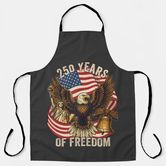 アメリカ独立250周年 1776-2026 エプロン (正面)