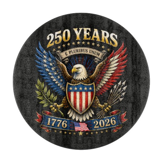 アメリカ独立250周年 1776 2026 カッティングボード (正面)