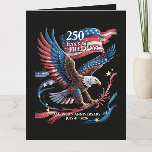 アメリカ独立250周年 1776-2026 カード (正面)