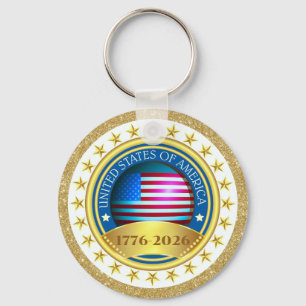 アメリカ独立250周年 1776–2026 キーホルダー