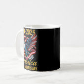 アメリカ独立250周年 1776 2026 コーヒーマグカップ (正面左)