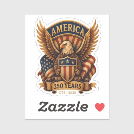 アメリカ独立250周年 1776-2026 シール (シート)