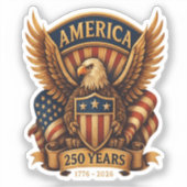 アメリカ独立250周年 1776-2026 シール (正面)