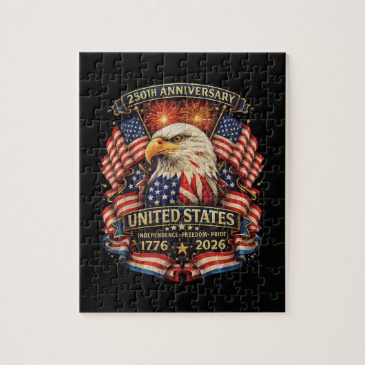 アメリカ独立250周年 1776 2026 ジグソーパズル (縦)