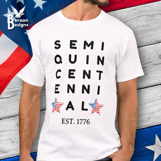 アメリカ独立250周年 1776 2026 セミクワインセンテニアル Tシャツ