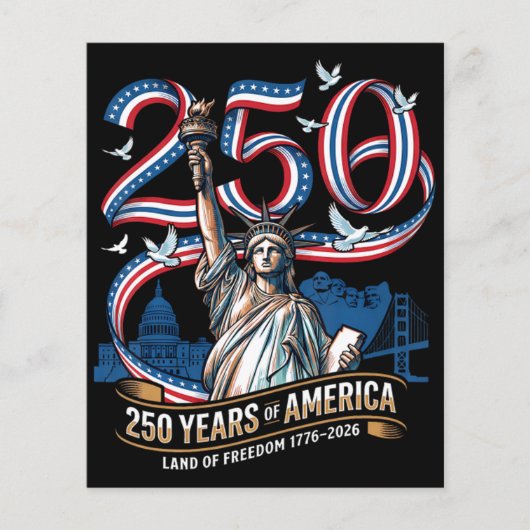 アメリカ独立250周年 1776 2026 チラシ (正面)