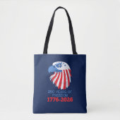 アメリカ独立250周年 1776-2026 トートバッグ (正面)