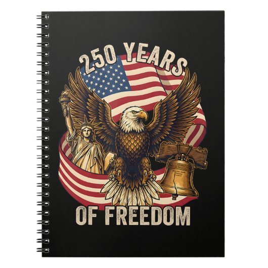 アメリカ独立250周年 1776-2026 ノートブック (正面)