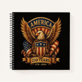アメリカ独立250周年 1776-2026 ノートブック (正面)