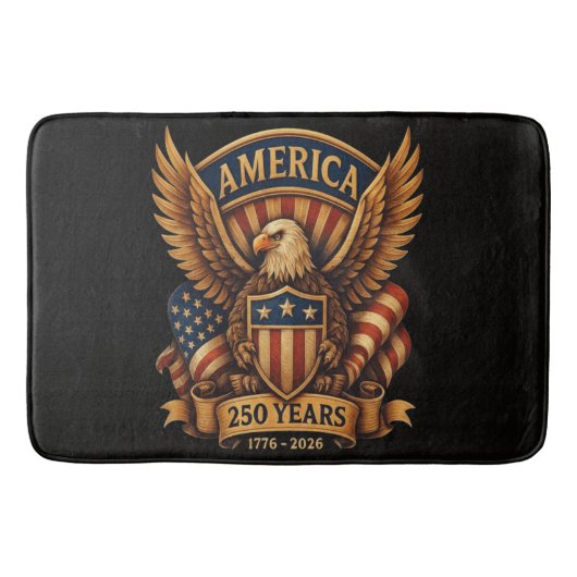 アメリカ独立250周年 1776-2026 バスマット (正面)