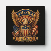 アメリカ独立250周年 1776-2026 フォトプラーク (正面)