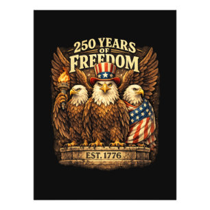 アメリカ独立250周年 1776-2026 フォトプリント