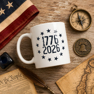 アメリカ独立250周年 1776-2026 フリーダム コーヒーマグカップ