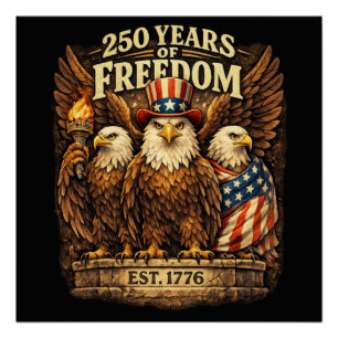 アメリカ独立250周年 1776-2026 ポスター