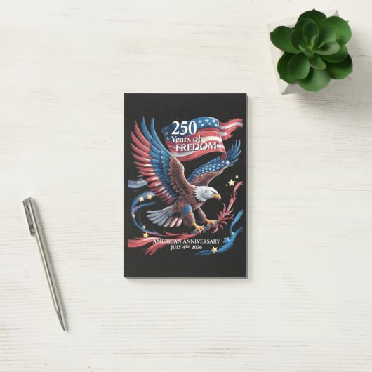 アメリカ独立250周年 1776-2026 ポストイット (オフィス)