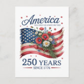 アメリカ独立250周年 1776 2026 ポストカード (正面)