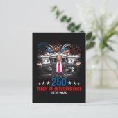 アメリカ独立250周年 1776 2026 ポストカード (スタンド正面)