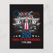 アメリカ独立250周年 1776 2026 ポストカード (正面)