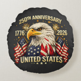 アメリカ独立250周年 1776-2026 ラウンドクッション