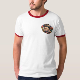 アメリカ独立250周年 1776-2026 ヴィンテージ メンズ リンガーTシャツ Tシャツ