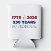 アメリカ独立250周年 1776 2026 愛国主義  缶クーラー (裏面)
