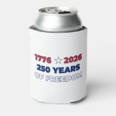 アメリカ独立250周年 1776 2026 愛国主義  缶クーラー (缶裏面)