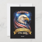 アメリカ独立250周年 1776-2026 愛国 アメリカン シーズンカード (裏面)