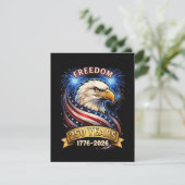 アメリカ独立250周年 1776-2026 愛国 アメリカン 招待状 (スタンド正面)