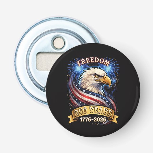 アメリカ独立250周年 1776-2026 愛国 アメリカン 栓抜き (正面)