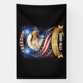 アメリカ独立250周年 1776-2026 愛国 アメリカン 横断幕 (縦)