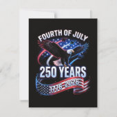 アメリカ独立250周年 1776-2026 愛国 アメリカ 招待状 (正面)