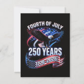 アメリカ独立250周年 1776-2026 愛国 アメリカ 招待状 (裏面)