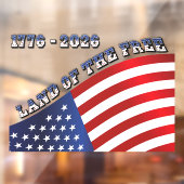 アメリカ独立250周年 1776-2026 愛国 ウィンドウサイン (シート2)
