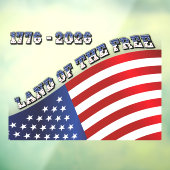 アメリカ独立250周年 1776-2026 愛国 ウィンドウサイン (シート3)