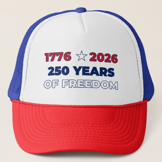アメリカ独立250周年 1776 2026 愛国 キャップ (正面)