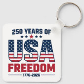 アメリカ独立250周年 1776 2026 愛国 キーホルダー (裏面)