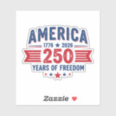 アメリカ独立250周年 1776-2026 愛国 シール (シート)