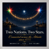 アメリカ独立250周年 1776-2026 愛国 ポスター (正面)