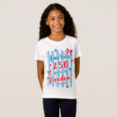 アメリカ独立250周年 1776 2026 愛国  Tシャツ (正面フル)