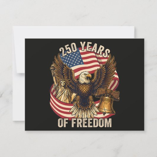 アメリカ独立250周年 1776-2026 招待状 (正面)