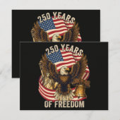 アメリカ独立250周年 1776-2026 招待状 (正面/裏面)