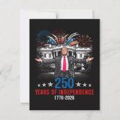 アメリカ独立250周年 1776 2026 招待状 (正面)