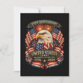 アメリカ独立250周年 1776 2026 招待状 (裏面)