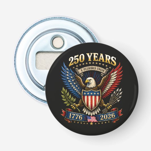 アメリカ独立250周年 1776 2026 栓抜き (正面)