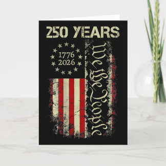 アメリカ独立250周年 1776-2026 私たち国民の旗 USA カード