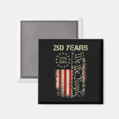 アメリカ独立250周年 1776-2026 私たち国民の旗 USA マグネット (正面/裏面)